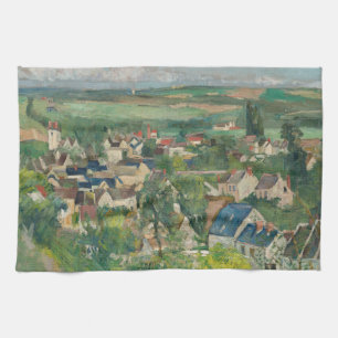 Paul Cezanne - Auvers, Panoramasicht Geschirrtuch