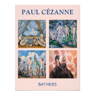 Paul Cezanne - Badende Meisterwerke Auswahl Fotodruck