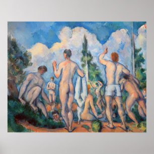 Paul Cezanne - Badende Poster