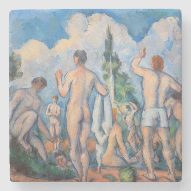 Paul Cezanne - Badende Steinuntersetzer (Vorderseite)