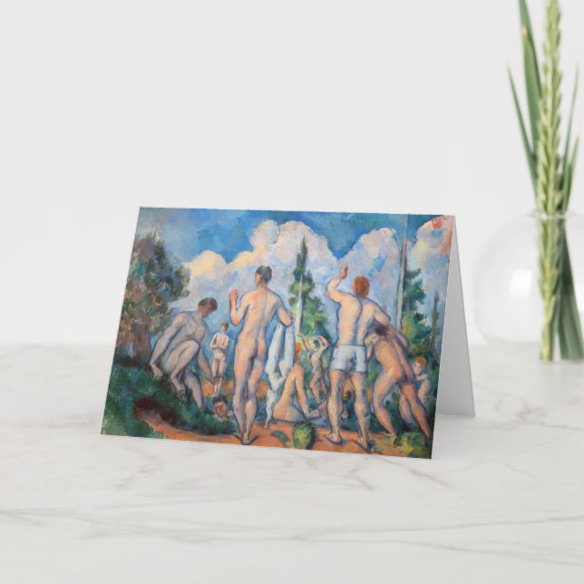 Paul Cezanne - Bathers Karte (Vorderseite)