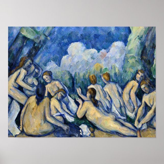 Paul Cezanne - Bathers (Les Grandes Baigneuses) Poster (Vorne)
