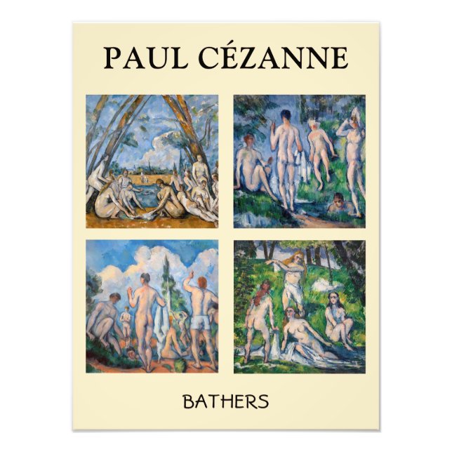Paul Cezanne - Bathers Masterpiece Selection Fotodruck (Vorne)