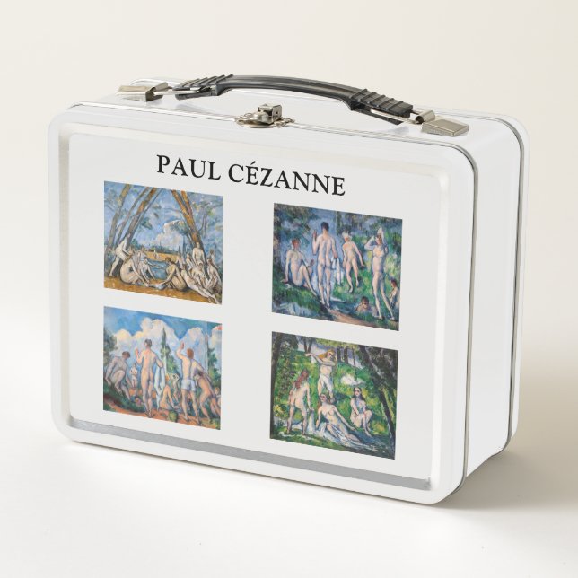 Paul Cezanne - Bathers Masterpiece Selection Metall Brotdose (Vorderseite)