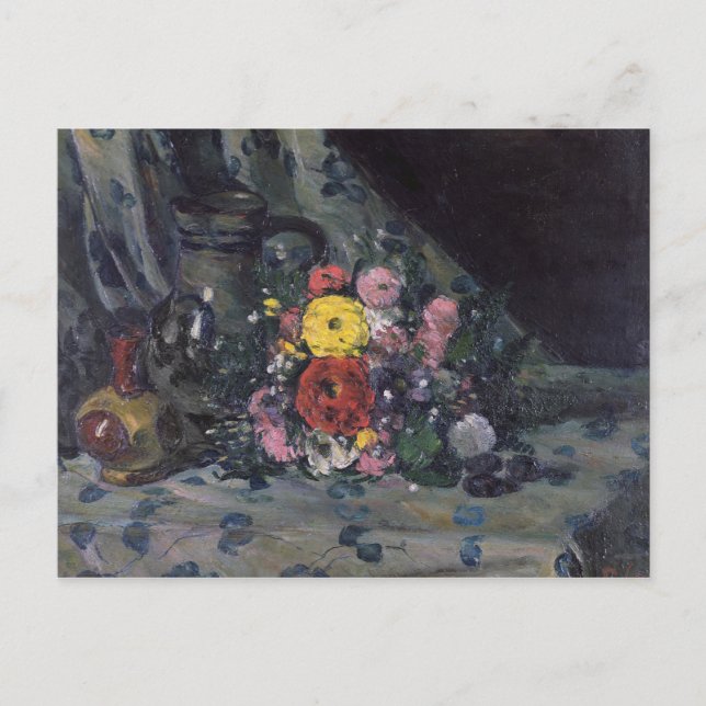 Paul Cezanne | Bouquet of Yellow Dahlias, c.1873 Postkarte (Vorderseite)