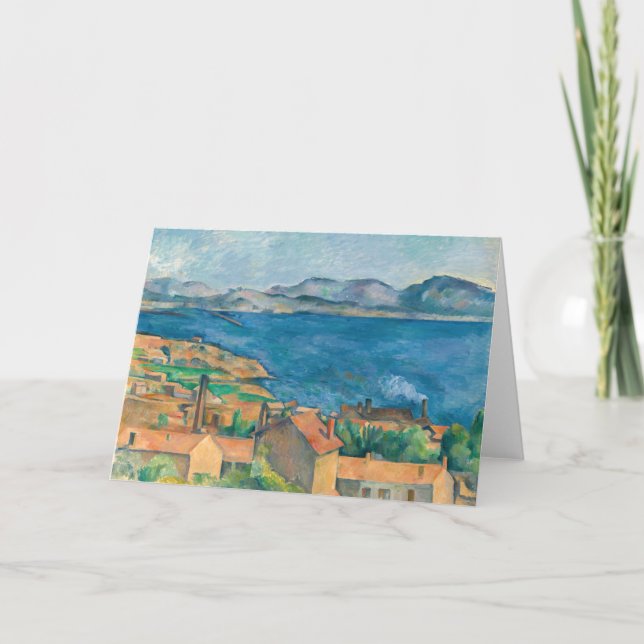 Paul Cezanne - Bucht von Marseille, von Estaque au Karte (Vorderseite)