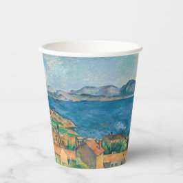 Paul Cezanne - Bucht von Marseille, von Estaque au Pappbecher