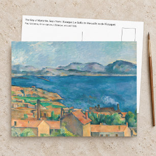 Paul Cezanne - Bucht von Marseille, von Estaque au Postkarte