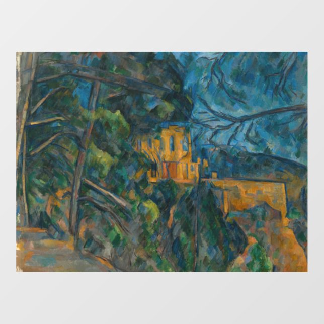 Paul Cezanne - Chateau Noir Fensteraufkleber (Blatt)