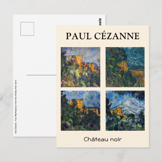 Paul Cezanne - Chateau Noir Masterpiece Selection Postkarte (Vorne/Hinten)