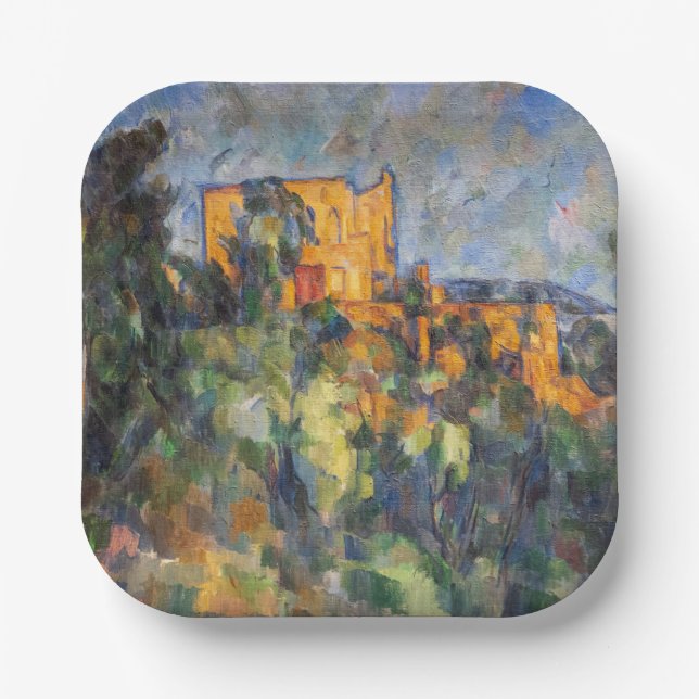 Paul Cezanne - Chateau Noir Pappteller (Vorderseite)