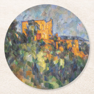 Paul Cezanne - Chateau Noir Runder Pappuntersetzer