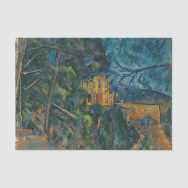 Paul Cezanne - Chateau Noir Seidenpapier (Vorderseite)