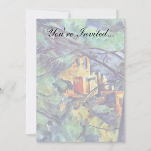 Paul Cezanne - Chateau Noir The Black Manor Einladung