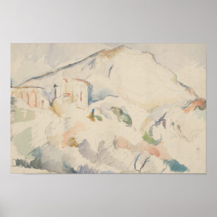 Paul Cezanne-Chateau Noir und Mont Sainte-Victoire Poster