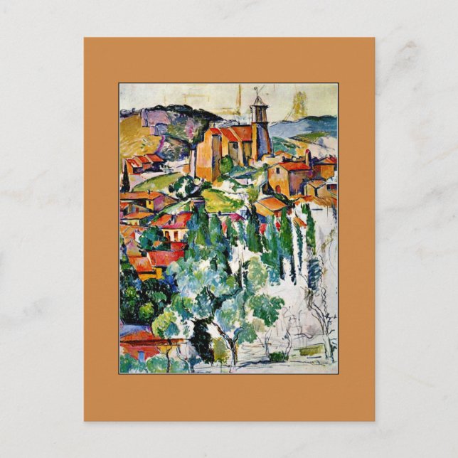 Paul Cezanne - Das Dorf Gardanne Postcard Postkarte (Vorderseite)