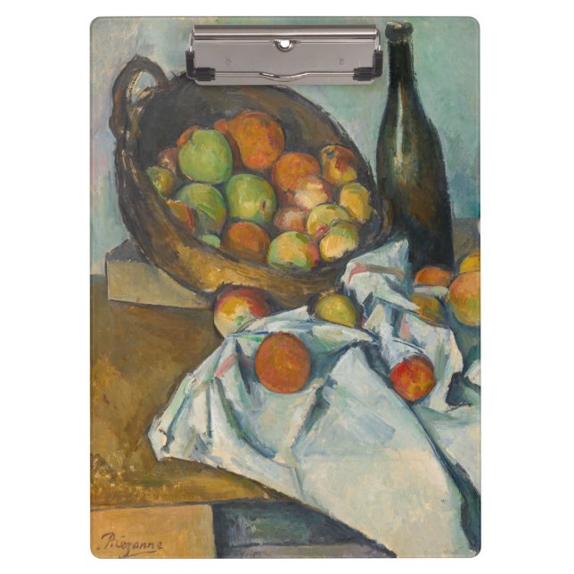 Paul Cezanne - Der Apfelkorb Klemmbrett (Vorderseite)