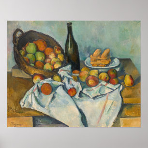 Paul Cezanne - Der Apfelkorb Poster