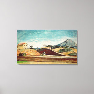 Paul Cezanne der Bahnausschnitt, c.1870 Leinwanddruck
