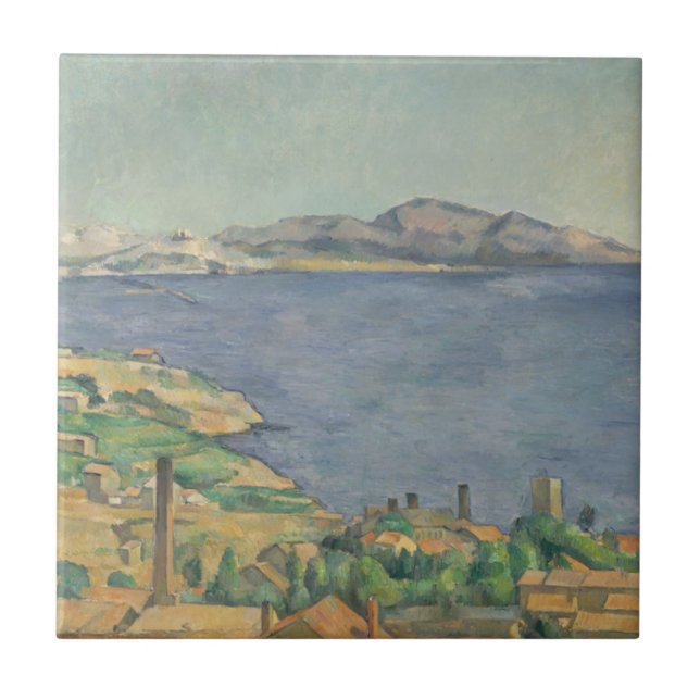 Paul Cezanne | der Golf von Marseille gesehen von Fliese (Vorderseite)