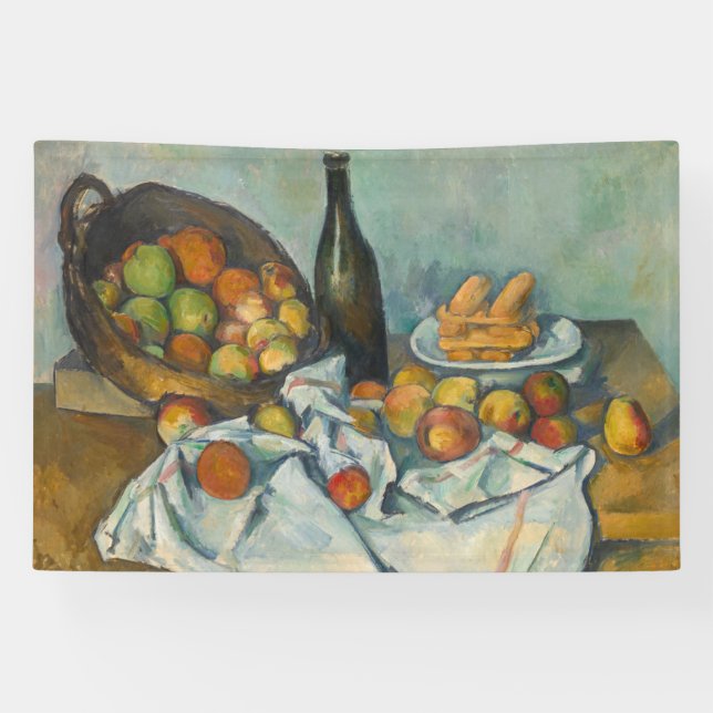 Paul Cezanne - Der Korb der Äpfel Banner (Horizontal)
