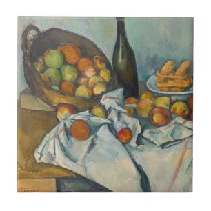 Paul Cezanne - Der Korb der Äpfel Fliese