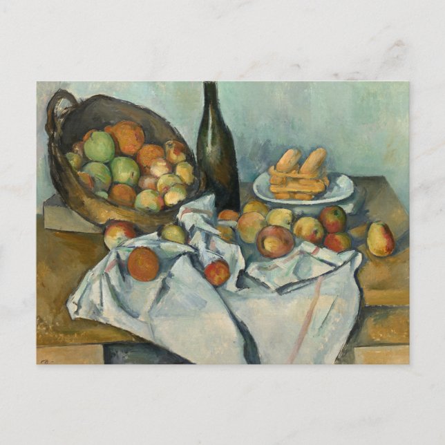 Paul Cezanne - Der Korb der Äpfel Postkarte (Vorderseite)