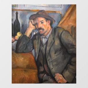 Paul Cezanne - Der Raucher Fensteraufkleber