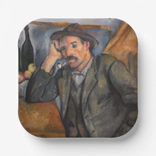 Paul Cezanne - Der Raucher Pappteller