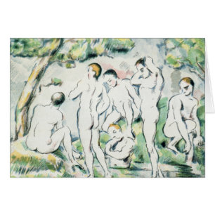 Paul Cezanne   die Badegäste, kleine Platte