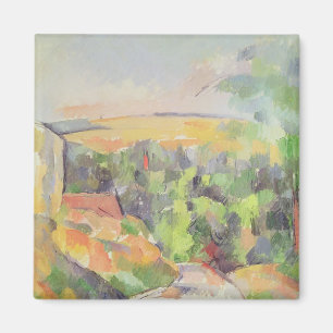 Paul Cezanne   die Biegung in der Straße, 1900-06 Magnet