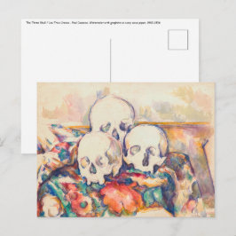 Paul Cezanne - Die drei Wasserfarben des Schädels Postkarte