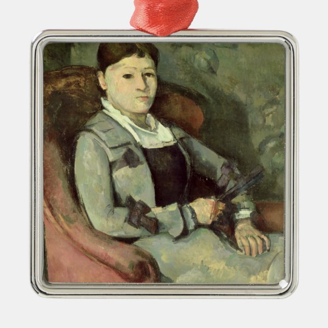 Paul Cezanne | die Ehefrau des Künstlers in einem Silbernes Ornament (Vorne)