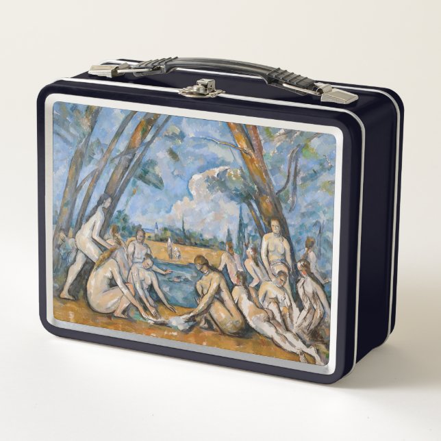 Paul Cezanne - Die großen Bathers Metall Brotdose (Vorderseite)