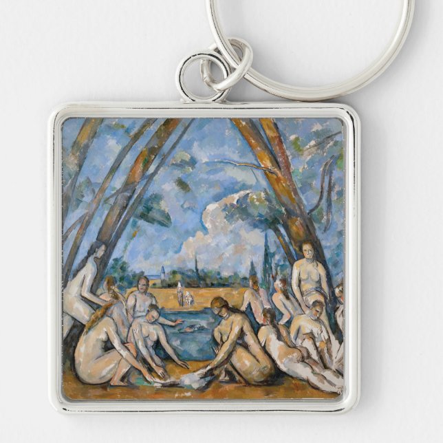 Paul Cezanne - Die großen Bathers Schlüsselanhänger (Vorne)