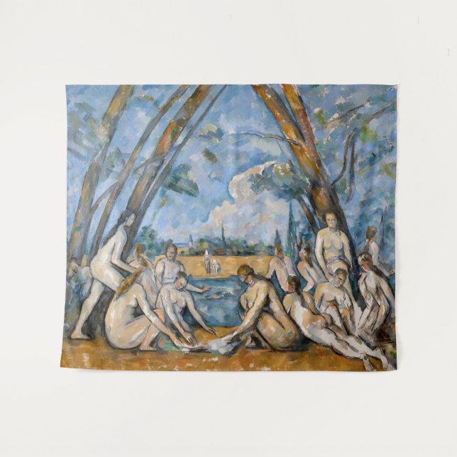 Paul Cezanne - Die großen Bathers Wandteppich (Vorderseite (Horizontal))