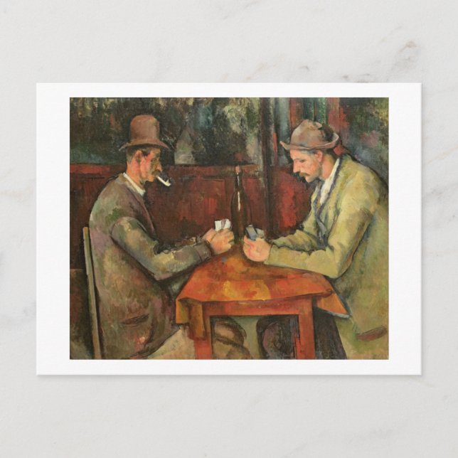 Paul Cezanne | Die Kartenspieler, 1893-1996 Postkarte (Vorderseite)