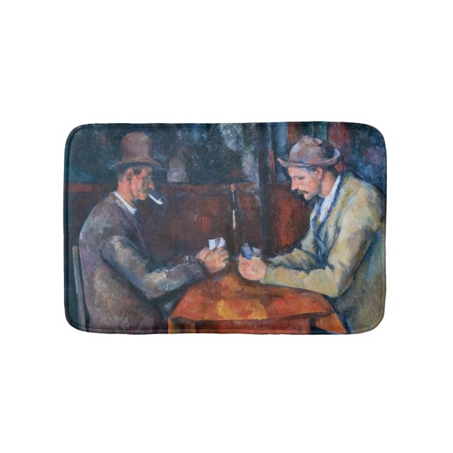 Paul Cezanne - Die Kartenspieler Badematte (Vorderseite)