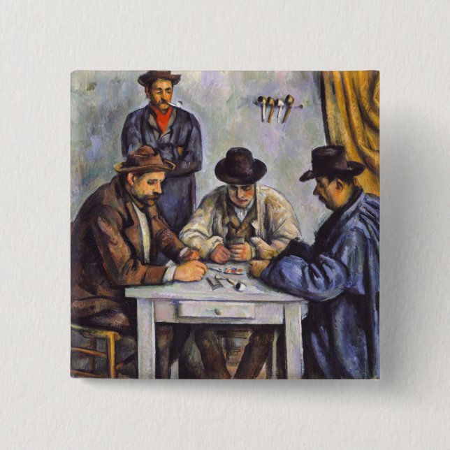 Paul Cezanne - Die Kartenspieler Button (Vorderseite)