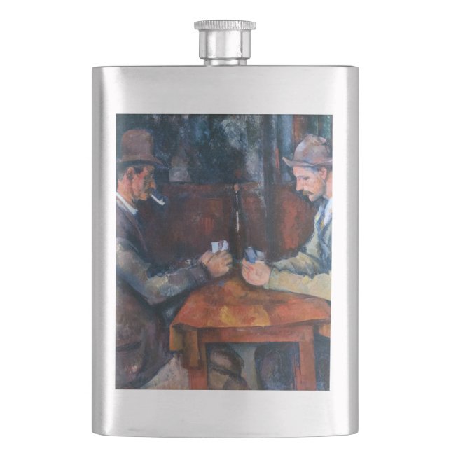 Paul Cezanne - Die Kartenspieler Flachmann (Vorderseite)