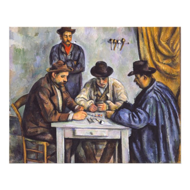 Paul Cezanne - Die Kartenspieler Fotodruck (Vorne)