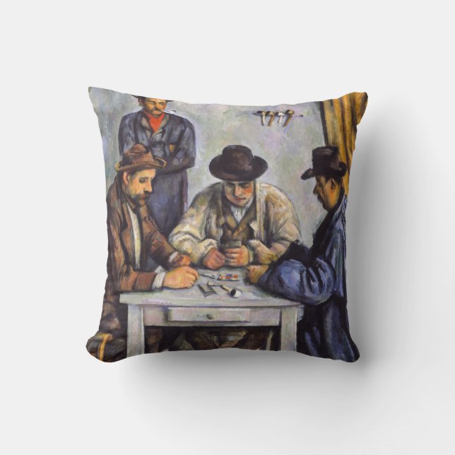 Paul Cezanne - Die Kartenspieler Kissen (Vorderseite)