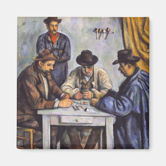 Paul Cezanne - Die Kartenspieler Magnet (Vorne)