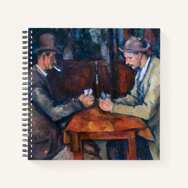 Paul Cezanne - Die Kartenspieler Notizbuch (Vorderseite)