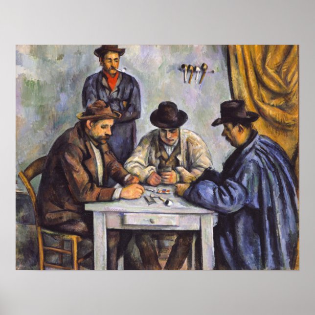 Paul Cezanne - Die Kartenspieler Poster (Vorne)