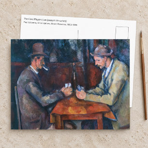 Paul Cezanne - Die Kartenspieler Postkarte