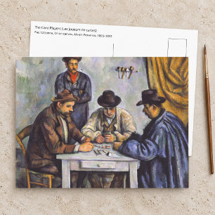 Paul Cezanne - Die Kartenspieler Postkarte