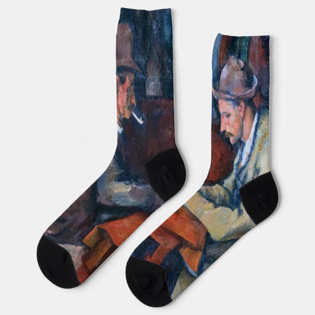 Paul Cezanne - Die Kartenspieler Socken (Linkes Detail)