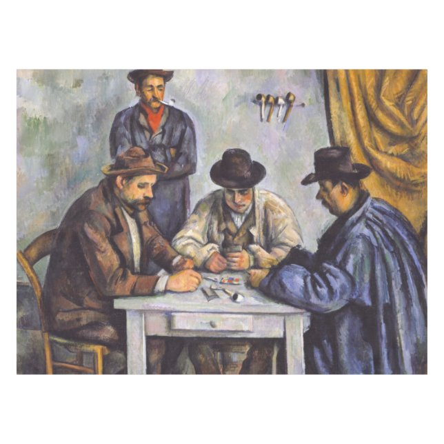 Paul Cezanne - Die Kartenspieler Tischdecke (Vorderseite (Horizontal))