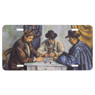 Paul Cezanne - Die Kartenspieler US Nummernschild